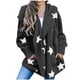 thumbnail image 2 of Abrigo y chaquetas informales con capucha y manga larga para mujer, otoño e invierno, holgado, de manga larga, con estampado de estrellas, con capucha, informal, blusa de poliéster para mujer, 2 of 9