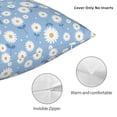 thumbnail image 3 of Honeii Daisies Flowers Print Throw Pillow, Square Decorative Pillow Forms Soft Fluffy Plump Pillow Decorative Pillow Inserts,Couch Pillows-16"x16", 3 of 7
