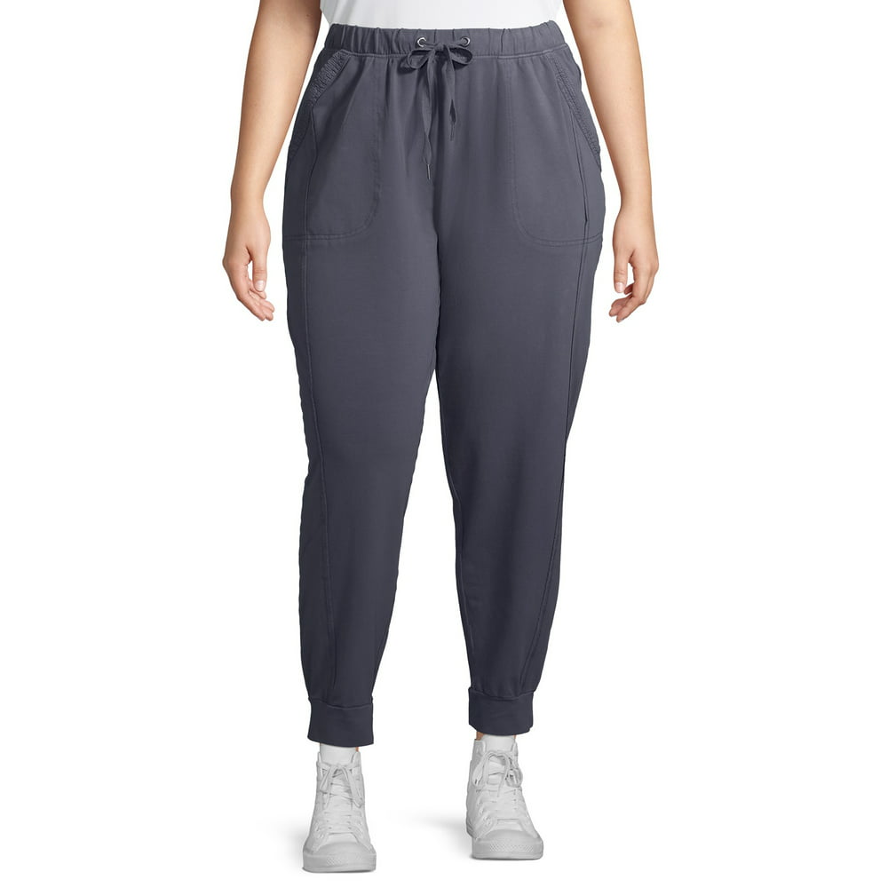 Terra & Sky - Terra & Sky Women's Plus Size Knit Joggers - Walmart.com ...