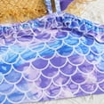 thumbnail image 6 of Girls Swimsuit 2 Piece Ruffled Styles Solid Color Little Girls' Swimwear Squat-Proof Two Piece Swimsuit Beach Bathing Suit, 6 of 8
