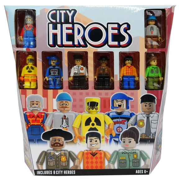 Blokko Figures Go Figure! City Heroes 8 Figures.