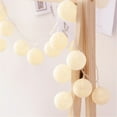 thumbnail image 4 of 10/20/30 LEDs String Lights Cotton Thread Balls Home Decoration Lamp for Party Wedding Color Light String Christmas Decorations, 4 of 9