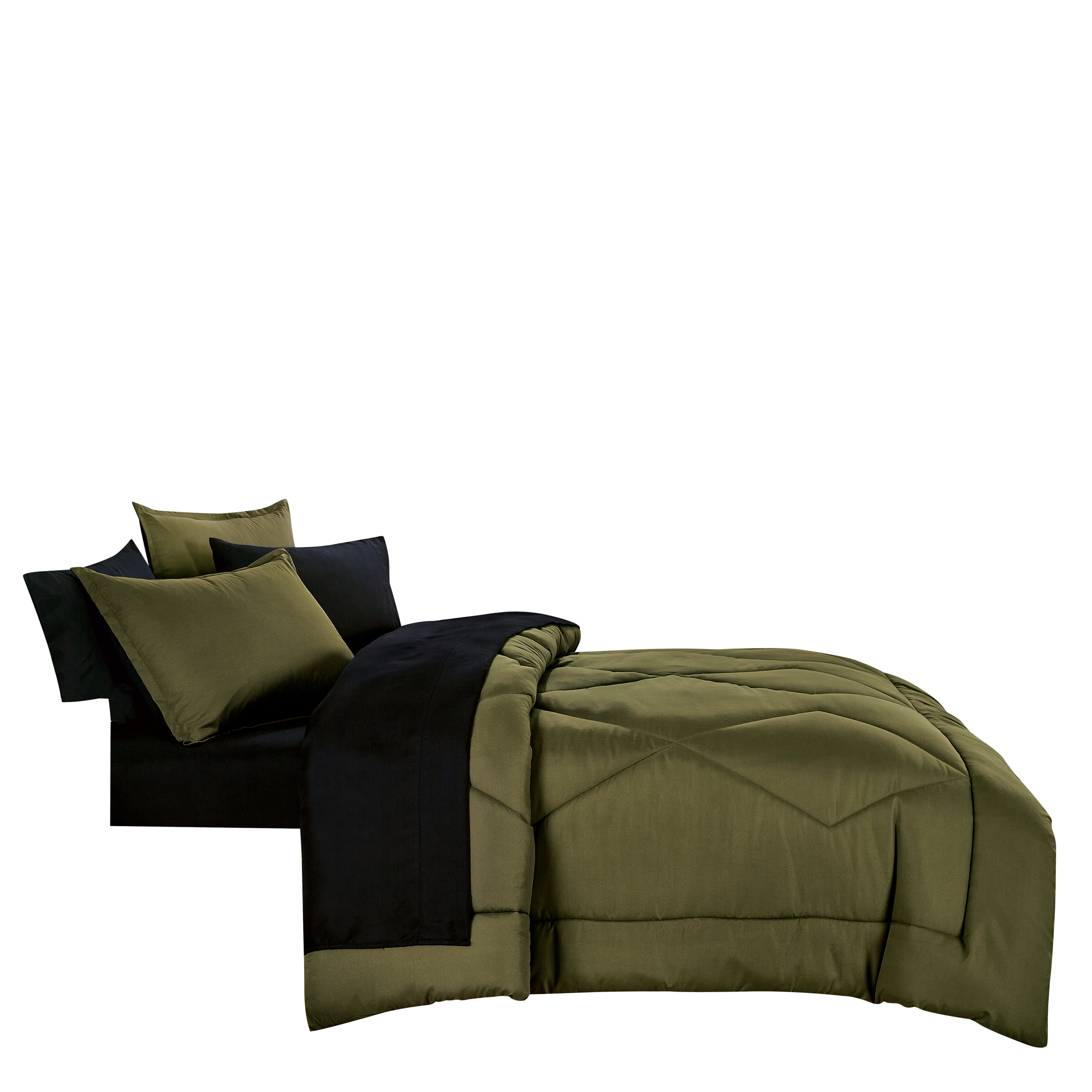 EvJK 7-Piece Comforter Set – Luxury Polyester, Soft & Comfortable, Decorative, All-Season Bedding Set – King