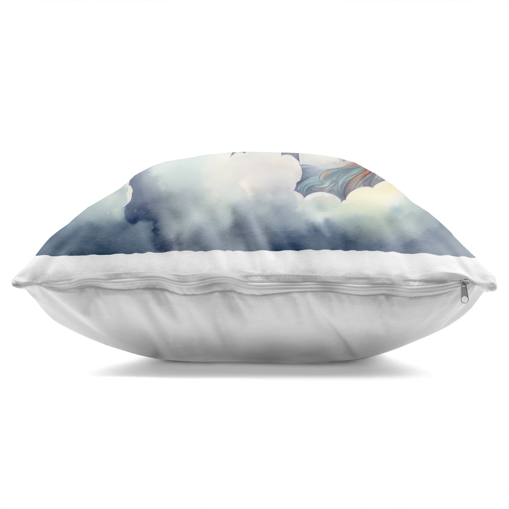 Stupell Industries Sleepy Unicorn in Starlit Clouds Decorative Printed Throw Pillow, design by Creative Studio, 18 x 7 x 18