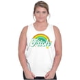 thumbnail image 3 of St Patricks Day Irish Rainbow Clover Tank Top Tee Shirt Women Brisco Brands S, 3 of 5