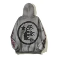 thumbnail image 2 of Oversized hoodie gothic punk style Harajuku streetwear letter print graffiti sweatshirt retro casual fashion pullover, 2 of 5