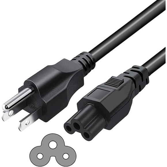 ccwonima 6.6Ft Universal 3 Prong Power Cord Cable for LG TV 32" 39" 40" 42" 44" 47" 49" 50" 55" 60" 65" Inch Smart LED LCD HD TV Replacement C5 Replacement Power Cord