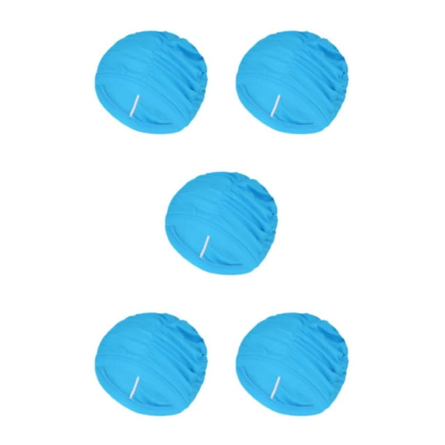 Yuarrent Gorro de natación resistente al agua y duradero para mujer, gorro de natación cómodo y fácil de usar, azul lago Type2 NO2