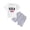 Grey, variant on Zanarzt Toddler Boy Clothes Newborn Infant Baby Boy 4th of July Shorts Set Short Sleeve Shorts American Flag Summer Outfits Grey,18-24 Months