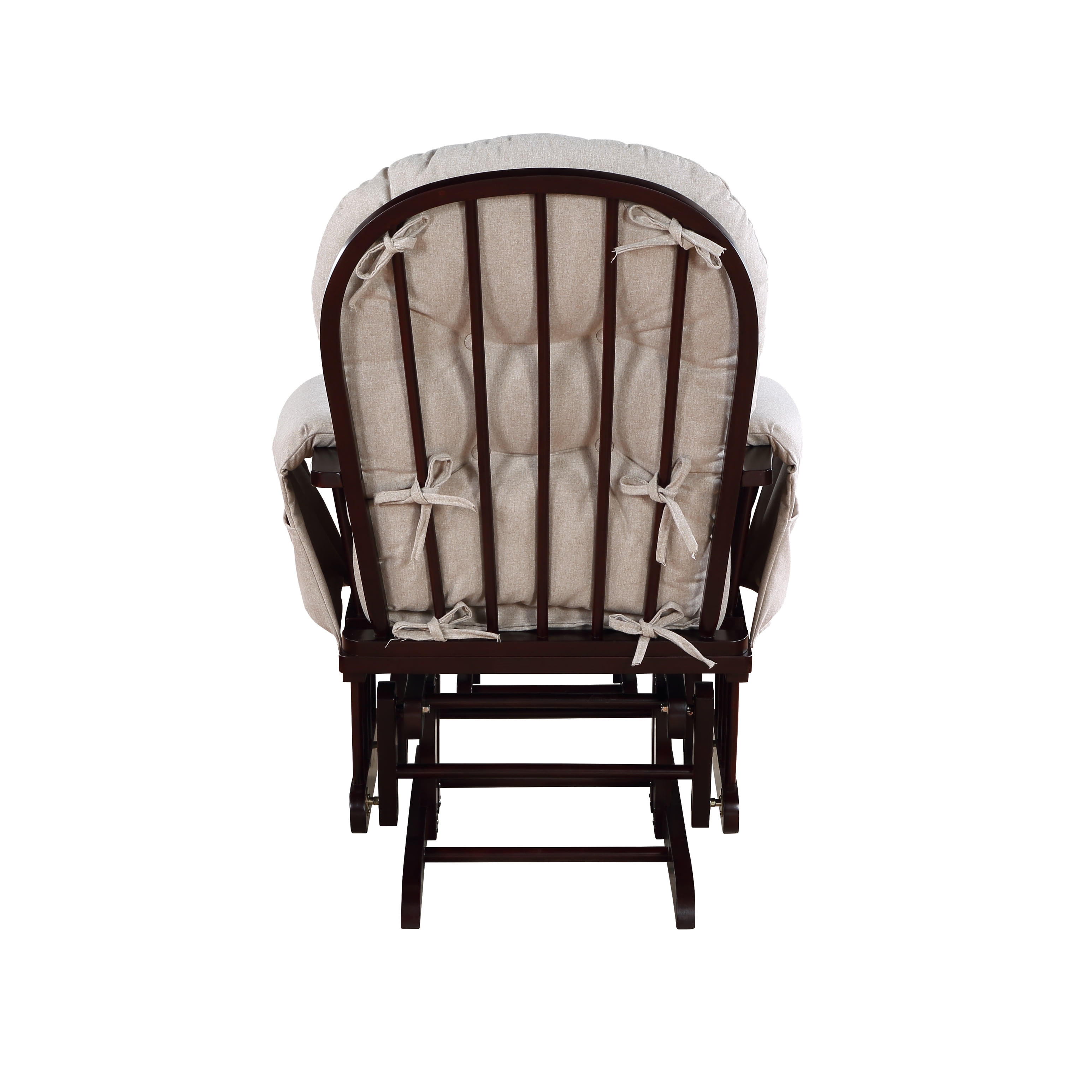 Suite Bebe Mason Glider & Ottoman, Espresso Finish with Latte Cushions