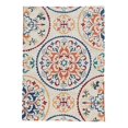 thumbnail image 1 of Linon Tripoli Rondels Hand Tufted Polyester 5'x7' Rug in Ivory, 1 of 4