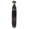 thumbnail image 2 of MY-LADY 100S Nail U Tip Fusion 100% Remy Human Hair Extensions Keratin Pre Bonded Hairpiece Straight 0.5g/s, #1B Natural Black, 16inch, 2 of 10
