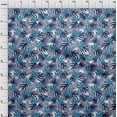 thumbnail image 4 of oneOone Georgette Viscose Navy Blue Fabric Floral Sewing Craft Projects Fabric Prints By Yard 42 Inch Wide, 4 of 5