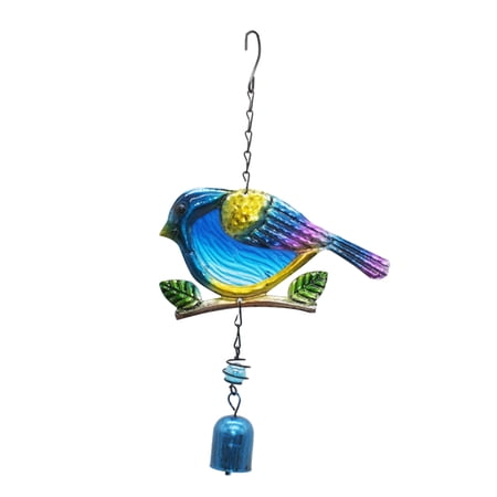 Sitting Bird Decor Wind Chimes Yard Home Hanging Bells Outdoor Garden Ornament