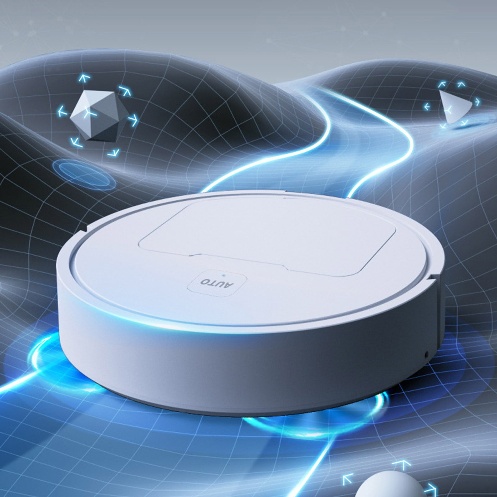 Clearance 3in 1 Mopping Robot Vacuum Cleaner With Schedule Wi-Fi/App Self-Charging Robotic Vacuum