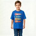 thumbnail image 2 of Boys Graphic T-Shirt Electric Guitars Music Rock Band Player Kids Tees 100% Cotton Tops Ages 4-13Y, 2 of 4