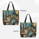 thumbnail image 2 of Fotbe Whimsical Cats Night Cafe Bolsa Tote con Estampado para Mujer, Bolsos con Cremallera, Bolsa de Hombro Casual de Gran Capacidad con Bolsillos Internos, 2 of 7