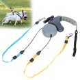 thumbnail image 1 of Laisse pour Chien, Laisse Extensible pour Chien, Laisse Rotative Libre, Sensation Durable, Confortable, Double Laisse Rétractable pour Chien, pour Promenade, Gris, Noir, 1 of 8