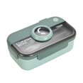 thumbnail image 2 of 2 Compartments Bento Lunch Box Leak Proof Food Storage Container for Office School Daily Use, 2 of 4