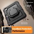 thumbnail image 5 of for iPad Air 11 inch Case (M4 2026/M3 2025/M2 2024), 360 Rotating Shockproof Cover with Stand, Handle, Shoulder Strap, Black, 5 of 7
