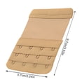 thumbnail image 2 of Women Bra Soft Extender Polyester Flexible Bra Extension Strap Hook  5.7cm  3 Row  4 Row Hook  Skin Color, 2 of 6