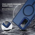 thumbnail image 6 of Design for Samsung Galaxy S20 FE Case [Compatible with Magsafe], Translucent Matte Back Protective Cover Anti-Scratch Shockproof Phone Case for Samsung S20 FE 4G/5G, Deep Blue, 6 of 16