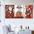 thumbnail image 3 of Idea4wall 3 Piece Abstract Canvas Wall Art Graffiti Painting Canvas Prints Modern Home Wall Decor, 16"x24", 3 of 5
