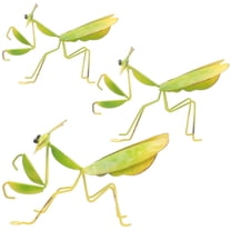 Soimiss 3 Pcs Garden Figurine Iron Mantis Shape Outdoor Garden Decoration for Patio