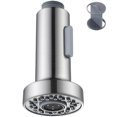 thumbnail image 1 of Kitchen Faucet Sprayer Head, Angle Simple Pull Out Sink Faucet Spray Head Nozzle Kitchen Pull Down Faucet Nozzle Spout Replacement Part 2 Functions, Brushed Nickel, 1 of 5