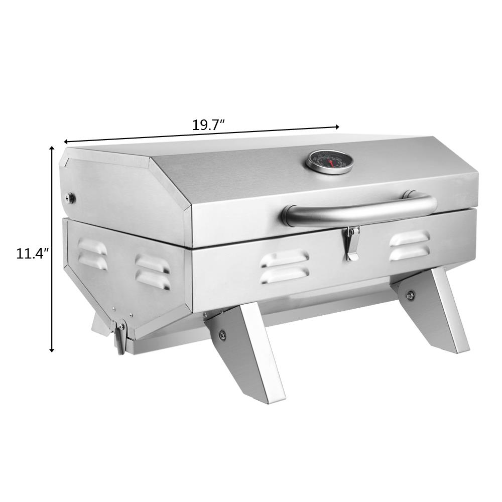 GoDecor Portable Single Burner Stainless Steel BBQ Grill - image 5 of 7