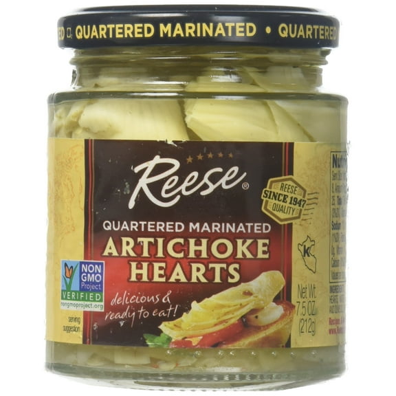 Reese Marinated Artichokes Hearts, 7.5-Ounces (Pack of 12)