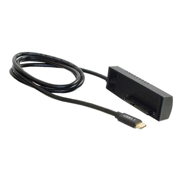 C2G USB 3.1 Type C - USB vers Serial ATA (SATA) Câble Adaptateur de Disque Dur - Contrôleur de Stockage - SATA - USB 3.1 - Noir