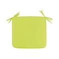 thumbnail image 2 of 2 Pcs Outdoor Chair Pads 15.74 x 15.74 Inch for Dining Chairs, Square Seat Cushion with Strap for Bistro Barstool Garden Furniture, Washable Patio Cushions, Outdoor Seating Furniture, Yellow, 2 of 5