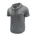 thumbnail image 4 of XIYON Casual Golf Shirts For Men Spring Summer Outdoor Sports Fitness Short Sleeve Shirts Pocket Top Shirt Classic Comfortable Mens Shirts, 4 of 6