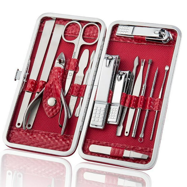 Kit d'Outils de Manucure Créatif en Acier Inoxydable Ensemble de Soins des Ongles Kit d'Outils d'Ongles