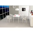 thumbnail image 2 of Compamia Crystal Polycarbonate Patio Dining Chair in Glossy White, 2 of 9