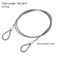 thumbnail image 2 of Uxcell 1M Load 100 lbs Picture Hanging Wire Electroplating 12Pack, 2 of 4