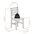 thumbnail image 3 of Winsome Alamo 5-Piece Round Drop Leaf Table with 4 Hamilton Ladder Back Chairs -94565, 3 of 9