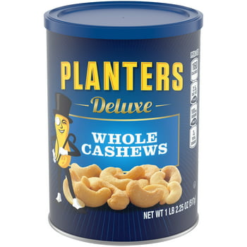 ers Deluxe Whole Cashews, 18.25 oz Canister