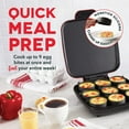 thumbnail image 2 of Dash Sous Vide Style Family Size Egg Bite Maker for Breakfast Bites Sandwiches, Healthy Snacks, Desserts, Keto and Paleo Friendly, Red, 2 of 6