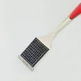 thumbnail image 3 of Brosse et Grattoir pour Gril BBQ en Acier Inoxydable de 41 cm - Manche Long Sans Poils, Trousse de Nettoyage pour Gril BBQ en Acier Inoxydable pour Grils Infrarouges au Gaz et au Charbon, 3 of 5