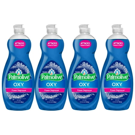 - (4 Pack) Palmolive Ultra Dishwashing Liquid Dish Soap, Oxy Power Degreaser - 32.5 fl oz