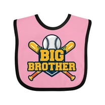 Inktastic Big Brother Baseball Boys Baby Bib