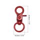 thumbnail image 2 of Giratorio Cierres Cordón Seguridad Gancho, 44mm Colorido Langosta Garra Cierre para Llaves Organización, Bricolaje Artesanía, Rojo, 4uds, 2 of 7