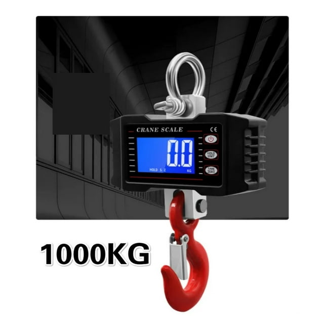 3 Color Wireless Digital Hook Scale 1000KG Crane Industrial Heavy Duty Weighing Balance Hanging Bascula Gram Weighting Steelyard ,Very sturdy