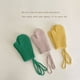 thumbnail image 5 of Guantes de invierno para niños, de color liso, con cinco dedos, cálidos, con varios dedos, para colgar del cuello, para bebés, 5 of 6
