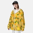 thumbnail image 5 of Balery Yellow Limes Men's Women's UPF 50+ Sun Protection Lightweight Hoodie Performance Long Sleeve Shirt for Fishing Running-Medium, 5 of 9