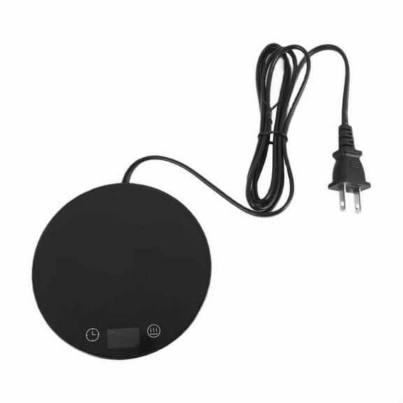 Candle Warmer/Coffee Warmer, 8H Auto Shut Off 1-12H Timer Wax 2 Temp Setting 122/140℉ Black US Plug