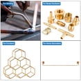 thumbnail image 6 of Uxcell 4Pcs Brass Rods 0.31 x 11.81" Brass Solid Round Stock Lathe Bar for Knife Handles Pin DIY Craft Model Plane, 6 of 6