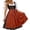 1Orange, variant on Xijirk Women's Dirndl Dress Traditional Bavarian Square Neck Sleeveless Diamond Grid Jacquard Midi Bow Sash for Oktoberfest Themed Party Cosplay,S